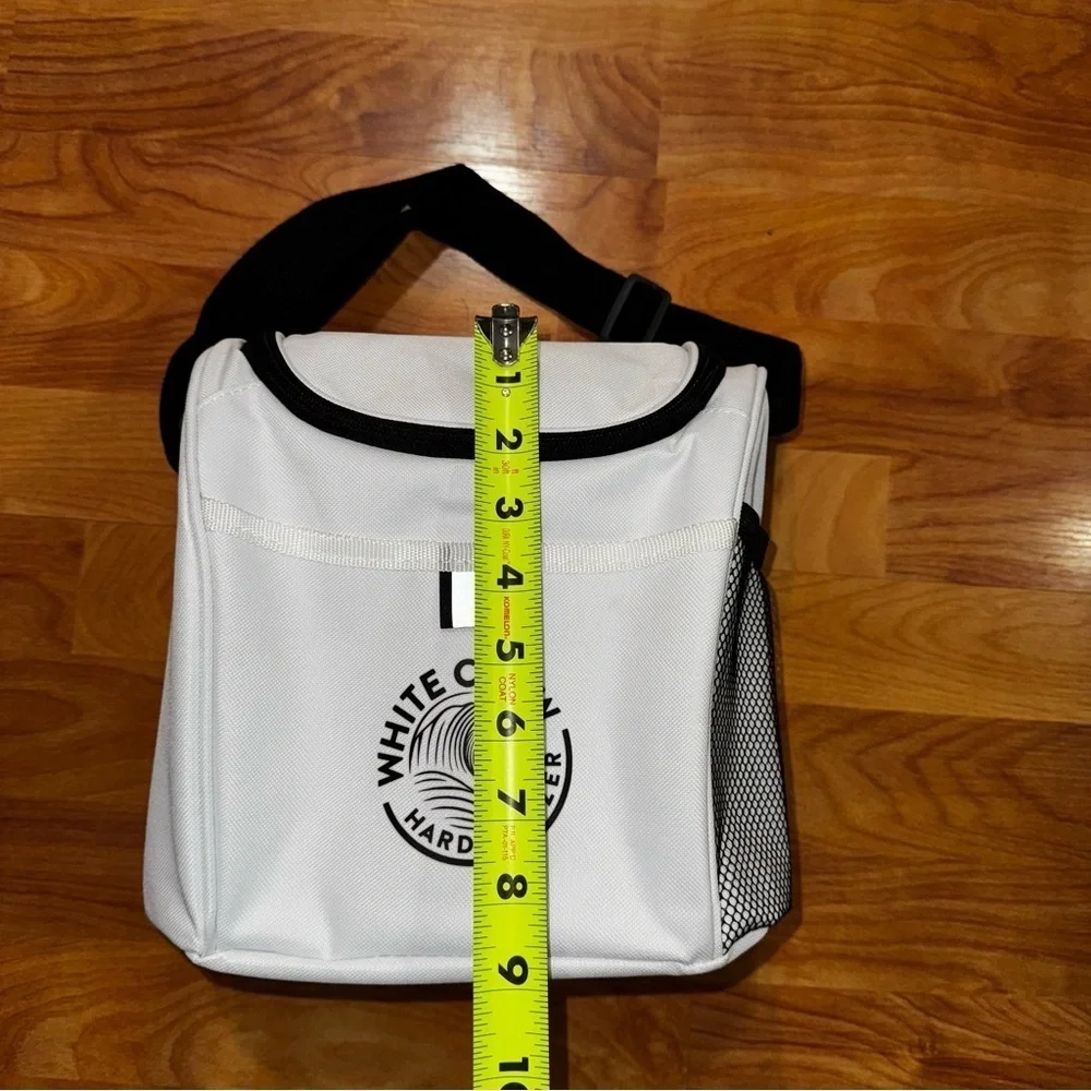 White Claw Hard Seltzer Small White Insulated Cooler Lunchbox Bag with Strap HTF
